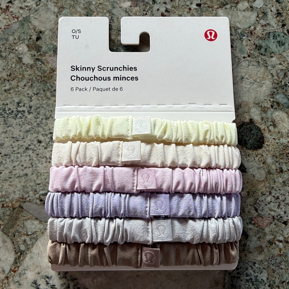 Lululemon Skinny Scrunchies 6 pack bnib